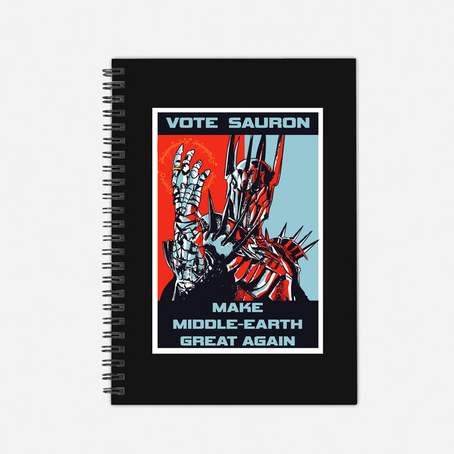 Vote Sauron-none dot grid notebook-fanfabio