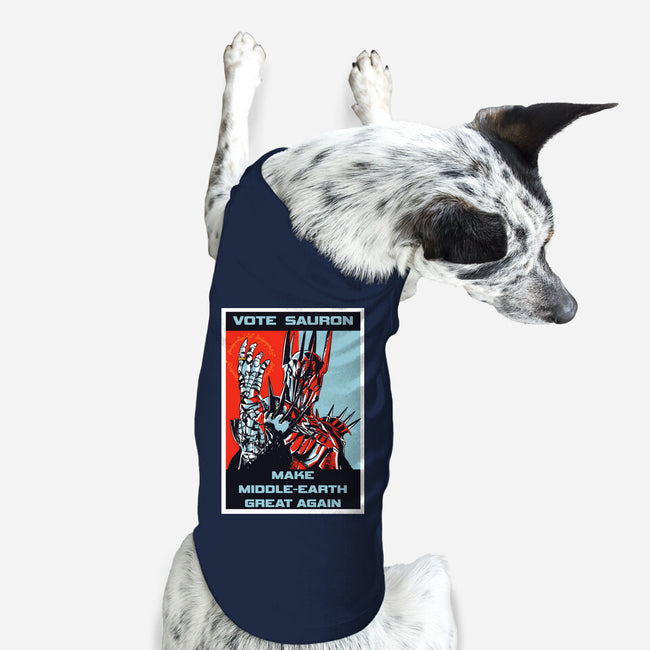 Vote Sauron-dog basic pet tank-fanfabio