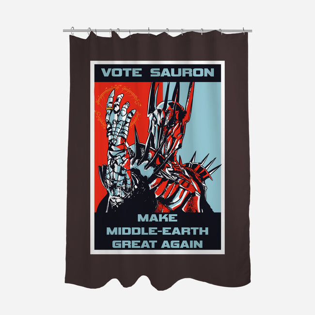 Vote Sauron-none polyester shower curtain-fanfabio
