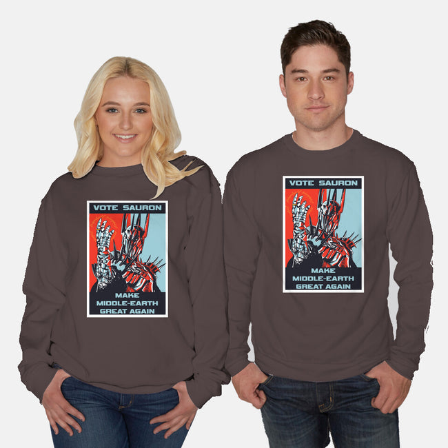 Vote Sauron-unisex crew neck sweatshirt-fanfabio