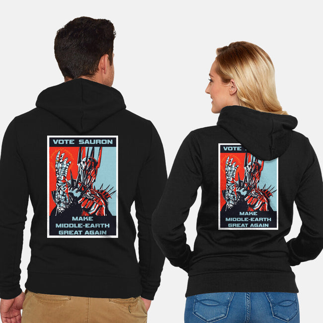 Vote Sauron-unisex zip-up sweatshirt-fanfabio
