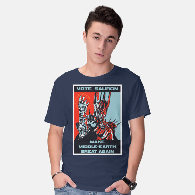 Vote Sauron-mens basic tee-fanfabio