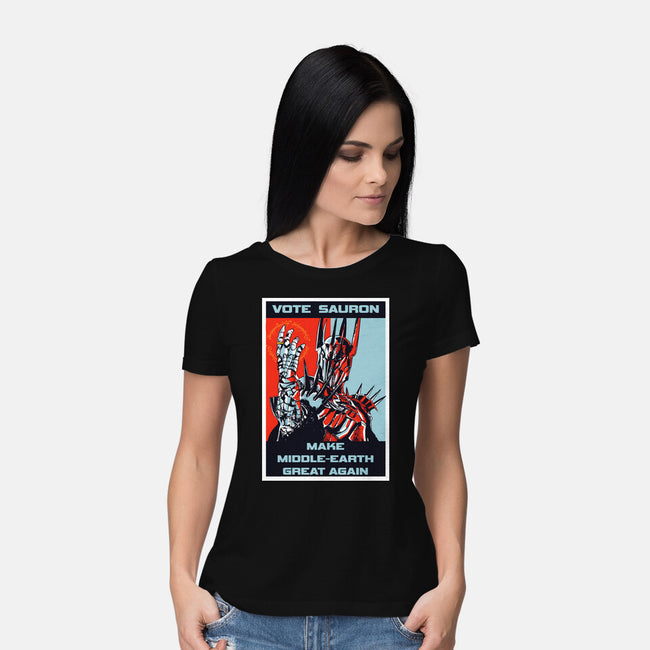 Vote Sauron-womens basic tee-fanfabio