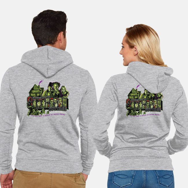 Greetings From The Sandersons-unisex zip-up sweatshirt-goodidearyan