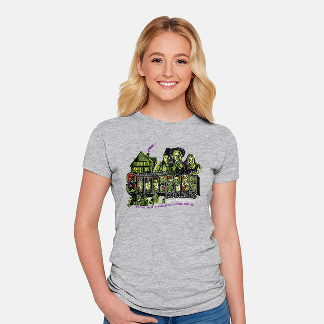 Greetings From The Sandersons-womens fitted tee-goodidearyan