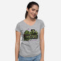 Greetings From The Sandersons-womens v-neck tee-goodidearyan