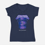 Ride The Nightmare-womens v-neck tee-retrodivision