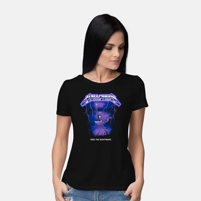 Ride The Nightmare-womens basic tee-retrodivision