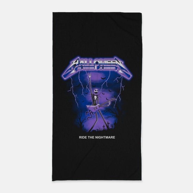 Ride The Nightmare-none beach towel-retrodivision