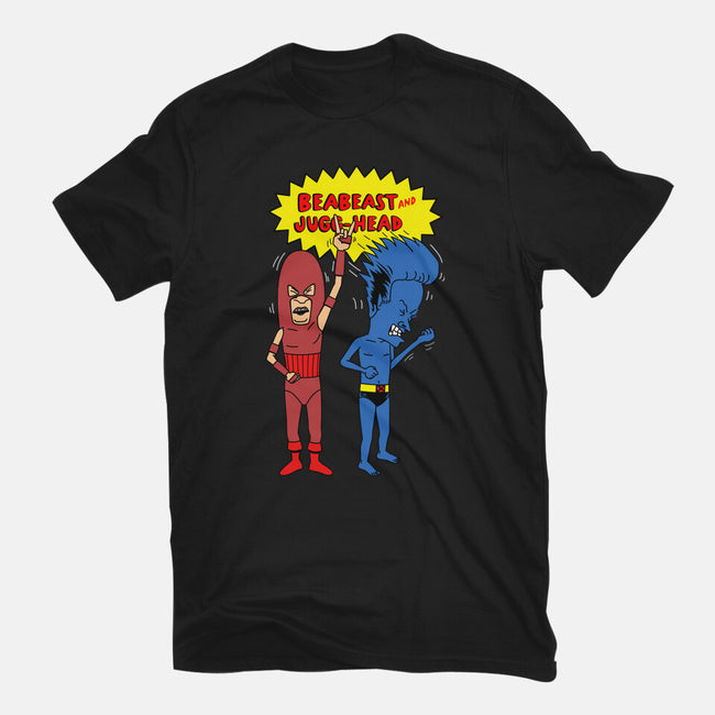 Beabeast And Jugg-head-womens fitted tee-Boggs Nicolas