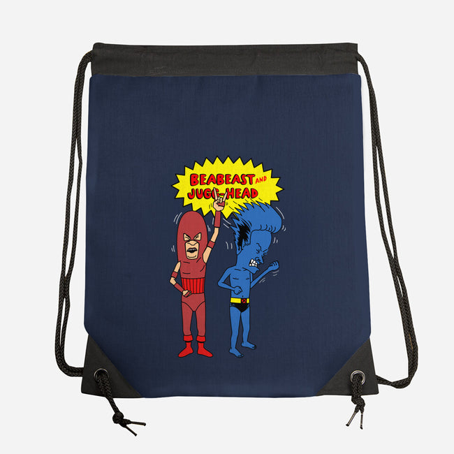 Beabeast And Jugg-head-none drawstring bag-Boggs Nicolas