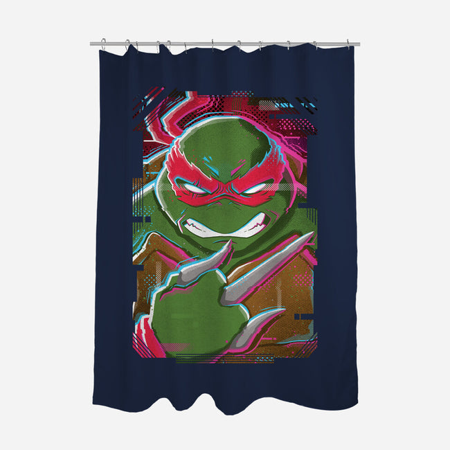 Raphael Glitch-none polyester shower curtain-danielmorris1993