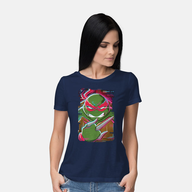 Raphael Glitch-womens basic tee-danielmorris1993