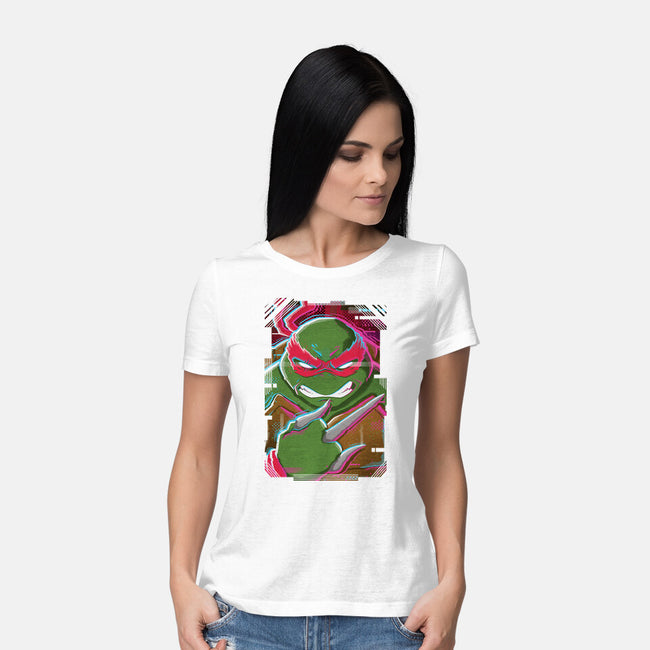 Raphael Glitch-womens basic tee-danielmorris1993