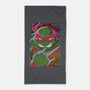 Raphael Glitch-none beach towel-danielmorris1993