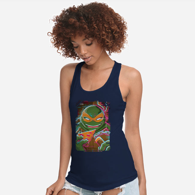 Mike Glitch-womens racerback tank-danielmorris1993