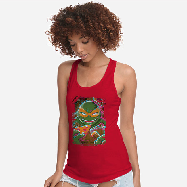 Mike Glitch-womens racerback tank-danielmorris1993