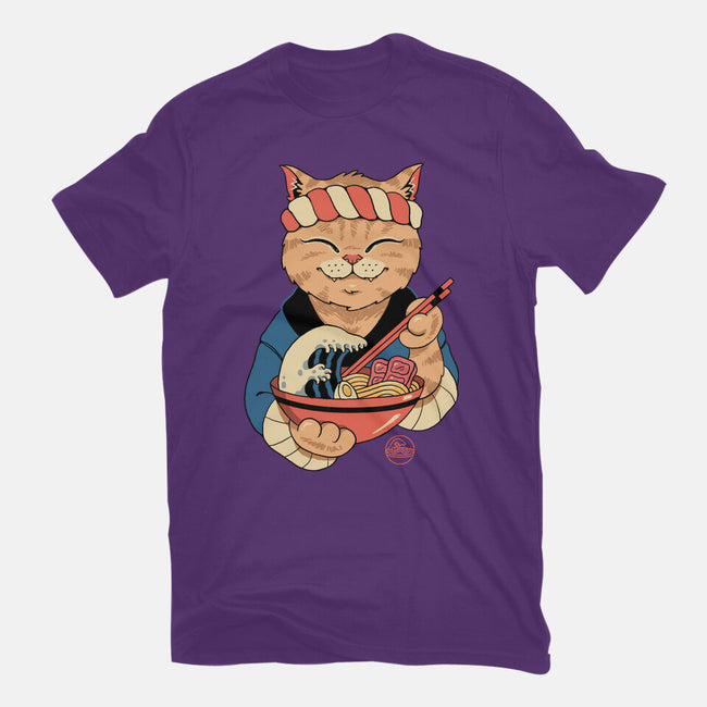 Ramen Meowster-womens fitted tee-vp021