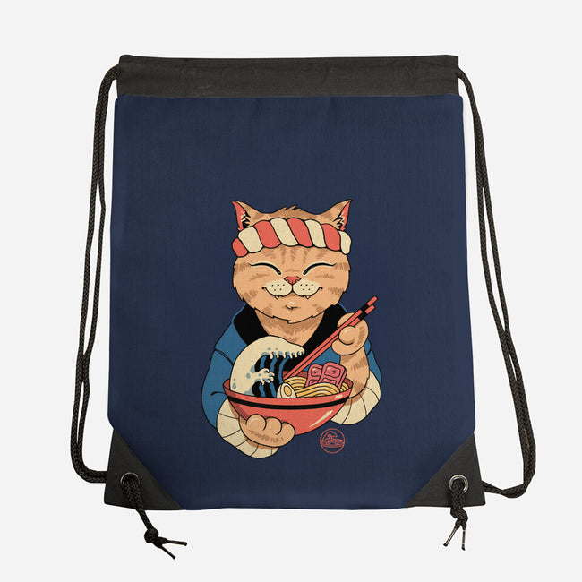 Ramen Meowster-none drawstring bag-vp021