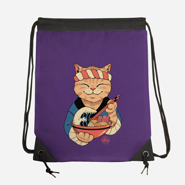Ramen Meowster-none drawstring bag-vp021
