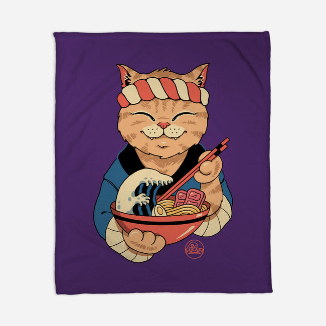 Ramen Meowster-none fleece blanket-vp021