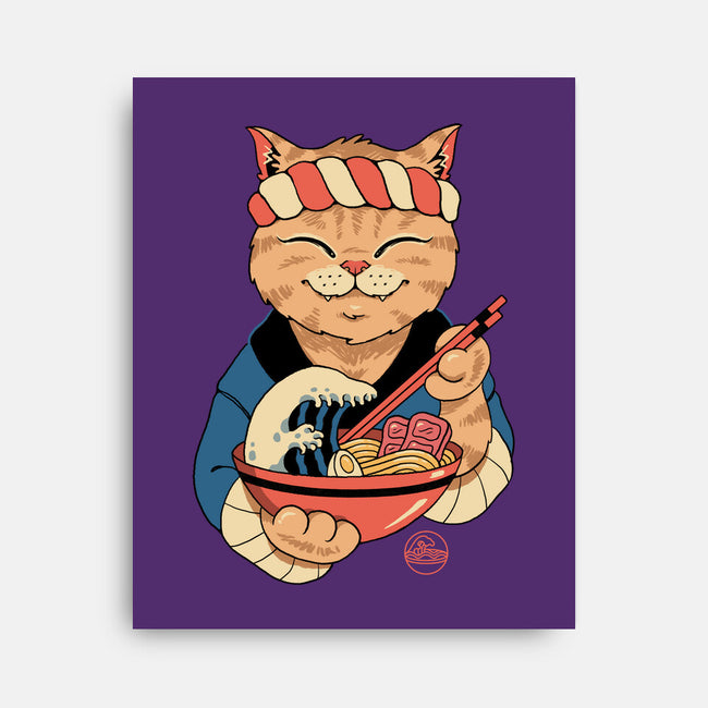 Ramen Meowster-none stretched canvas-vp021