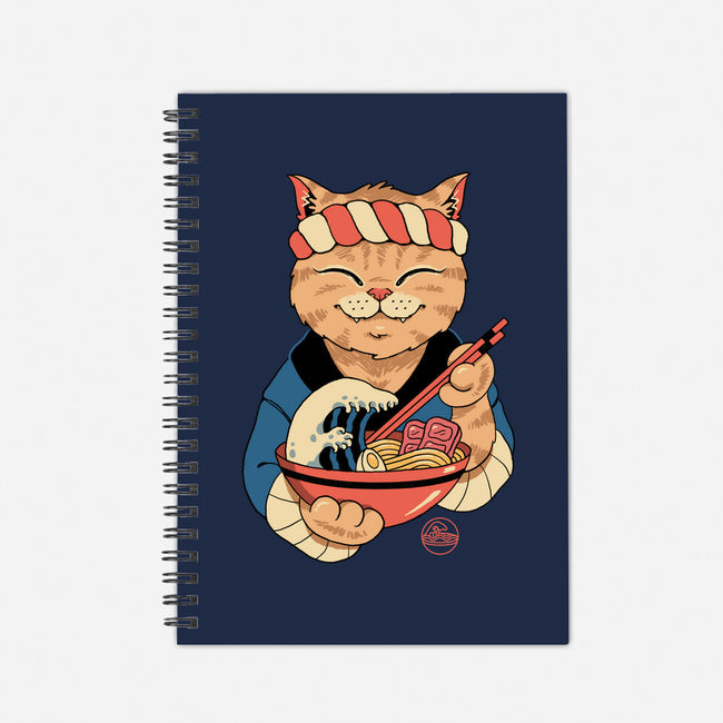 Ramen Meowster-none dot grid notebook-vp021