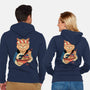 Ramen Meowster-unisex zip-up sweatshirt-vp021