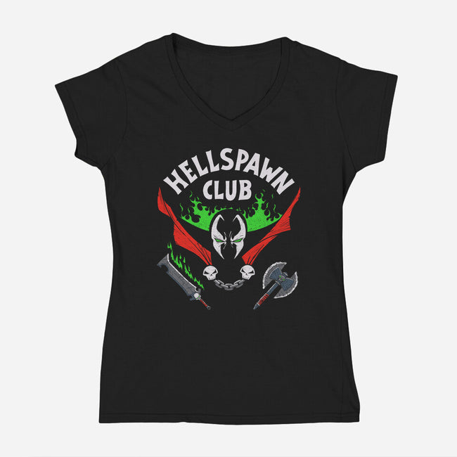 Hellspawn Club-womens v-neck tee-Getsousa!