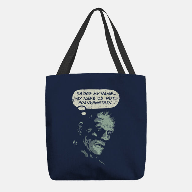 My Name Is Not Frankenstein-none basic tote bag-kg07