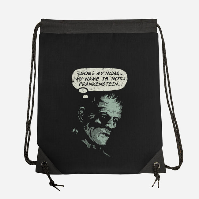 My Name Is Not Frankenstein-none drawstring bag-kg07