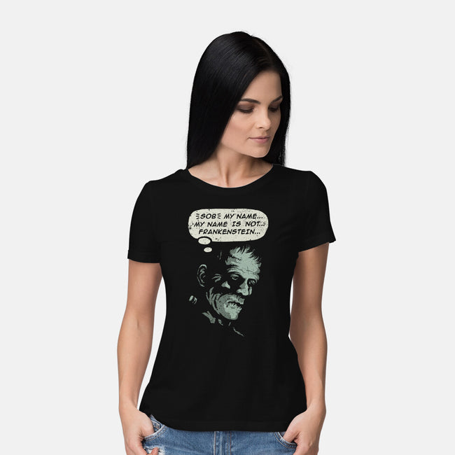 My Name Is Not Frankenstein-womens basic tee-kg07