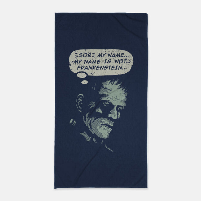 My Name Is Not Frankenstein-none beach towel-kg07