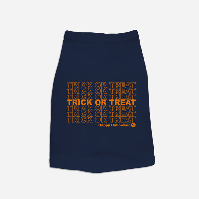 Trick Or Treat Happy Halloween-dog basic pet tank-goodidearyan