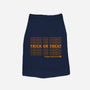 Trick Or Treat Happy Halloween-dog basic pet tank-goodidearyan
