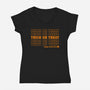 Trick Or Treat Happy Halloween-womens v-neck tee-goodidearyan