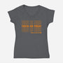 Trick Or Treat Happy Halloween-womens v-neck tee-goodidearyan