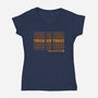Trick Or Treat Happy Halloween-womens v-neck tee-goodidearyan