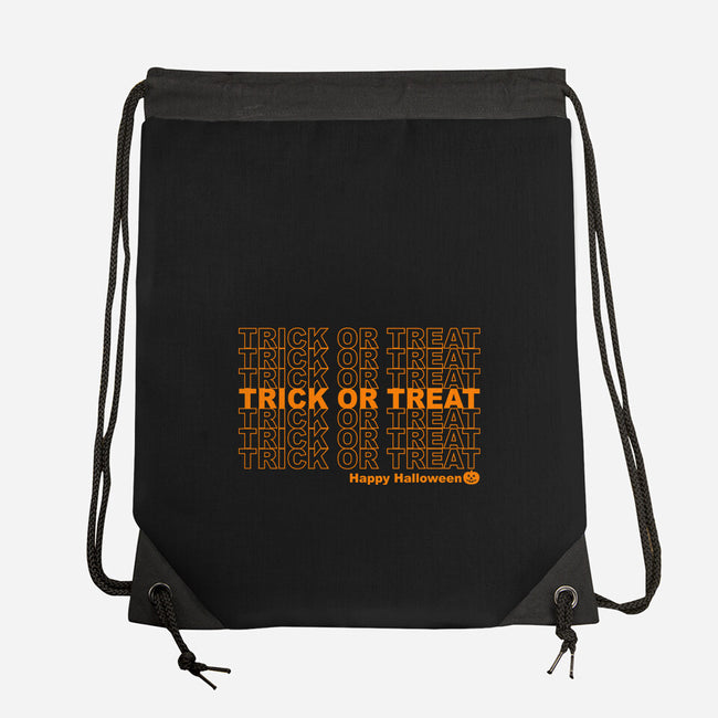 Trick Or Treat Happy Halloween-none drawstring bag-goodidearyan