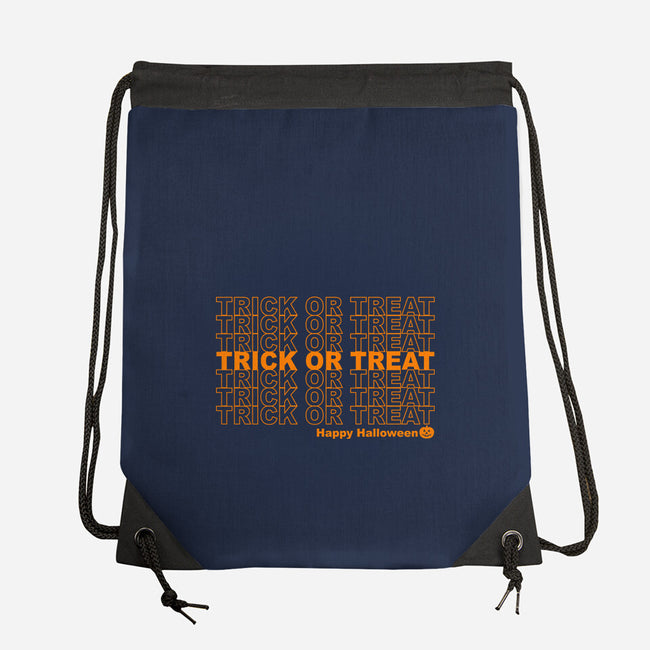 Trick Or Treat Happy Halloween-none drawstring bag-goodidearyan