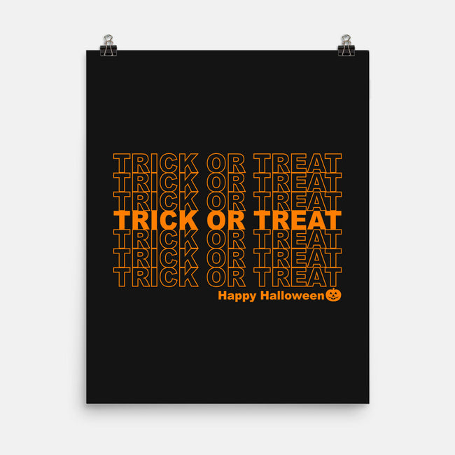 Trick Or Treat Happy Halloween-none matte poster-goodidearyan