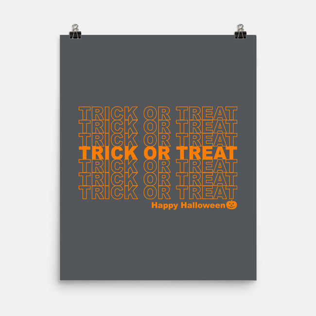 Trick Or Treat Happy Halloween-none matte poster-goodidearyan