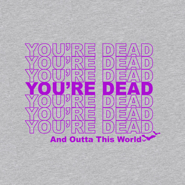 You're Dead-womens off shoulder sweatshirt-goodidearyan