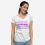 You're Dead-womens v-neck tee-goodidearyan