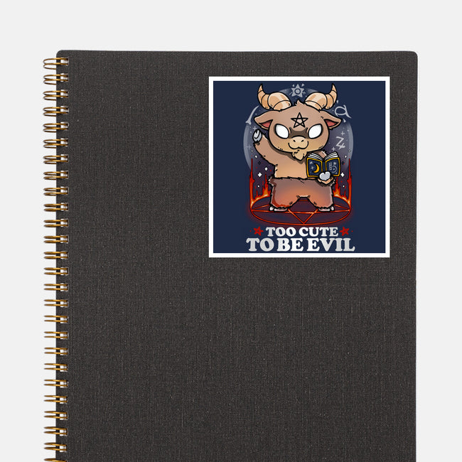 Too Cute To Be Evil-none glossy sticker-Vallina84