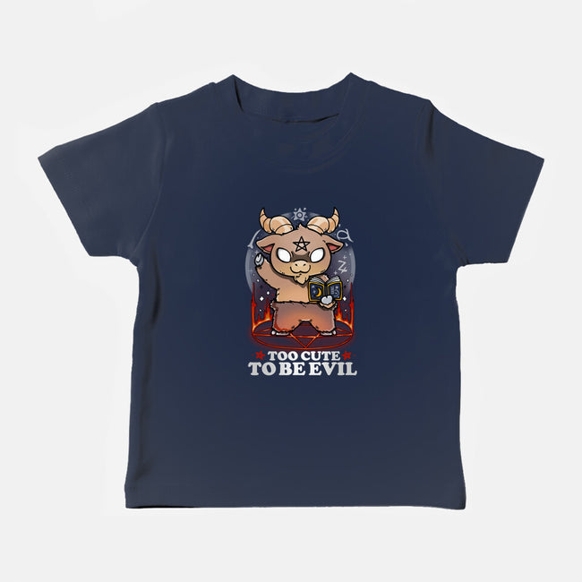 Too Cute To Be Evil-baby basic tee-Vallina84