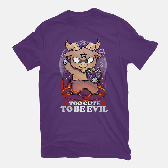Too Cute To Be Evil-womens basic tee-Vallina84