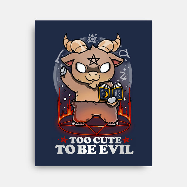 Too Cute To Be Evil-none stretched canvas-Vallina84