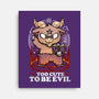 Too Cute To Be Evil-none stretched canvas-Vallina84