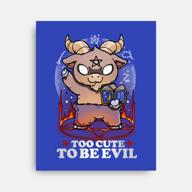 Too Cute To Be Evil-none stretched canvas-Vallina84